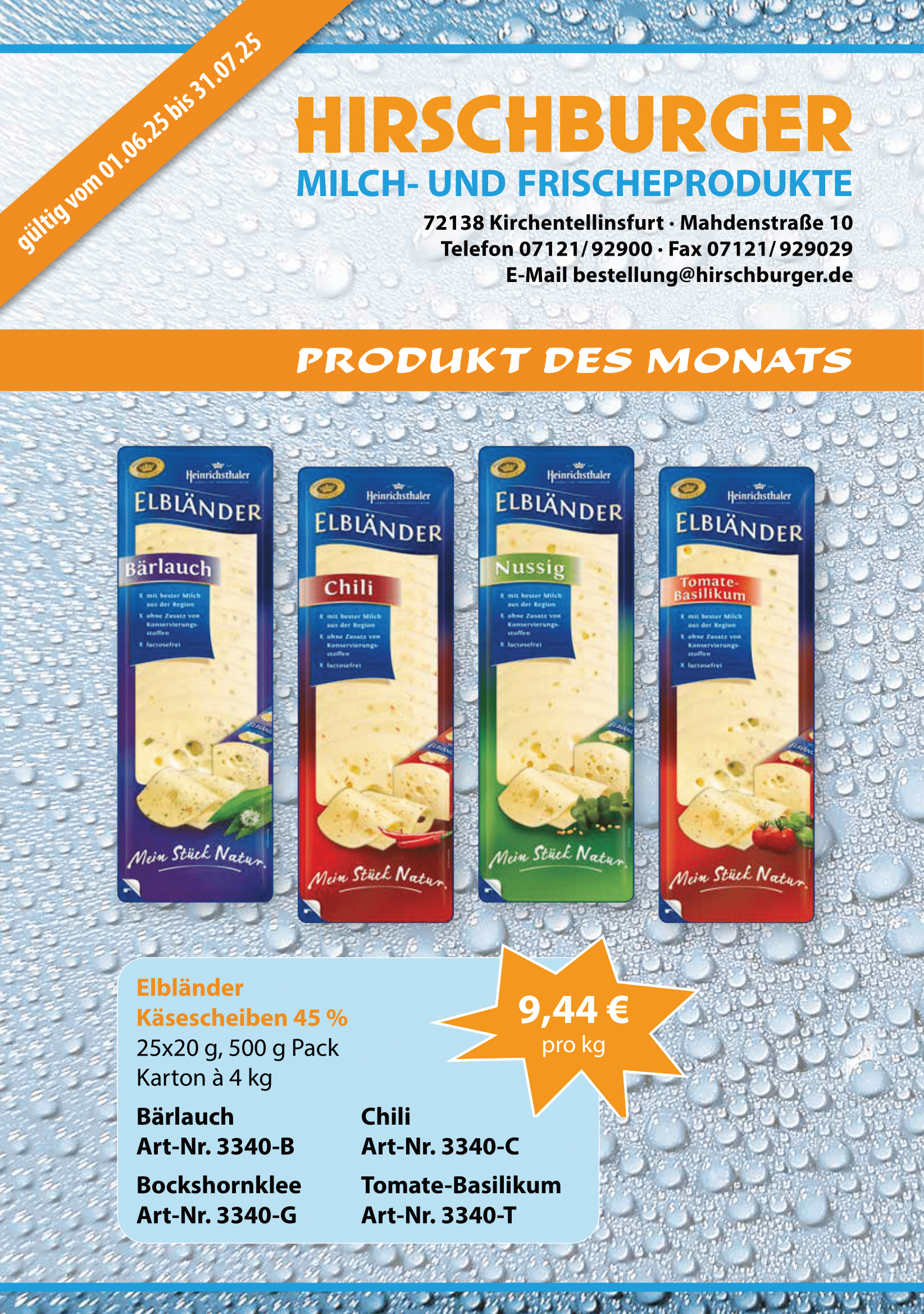 Angebot Juni / Juli 01.06. bis 31.07.2025